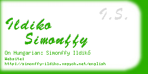 ildiko simonffy business card